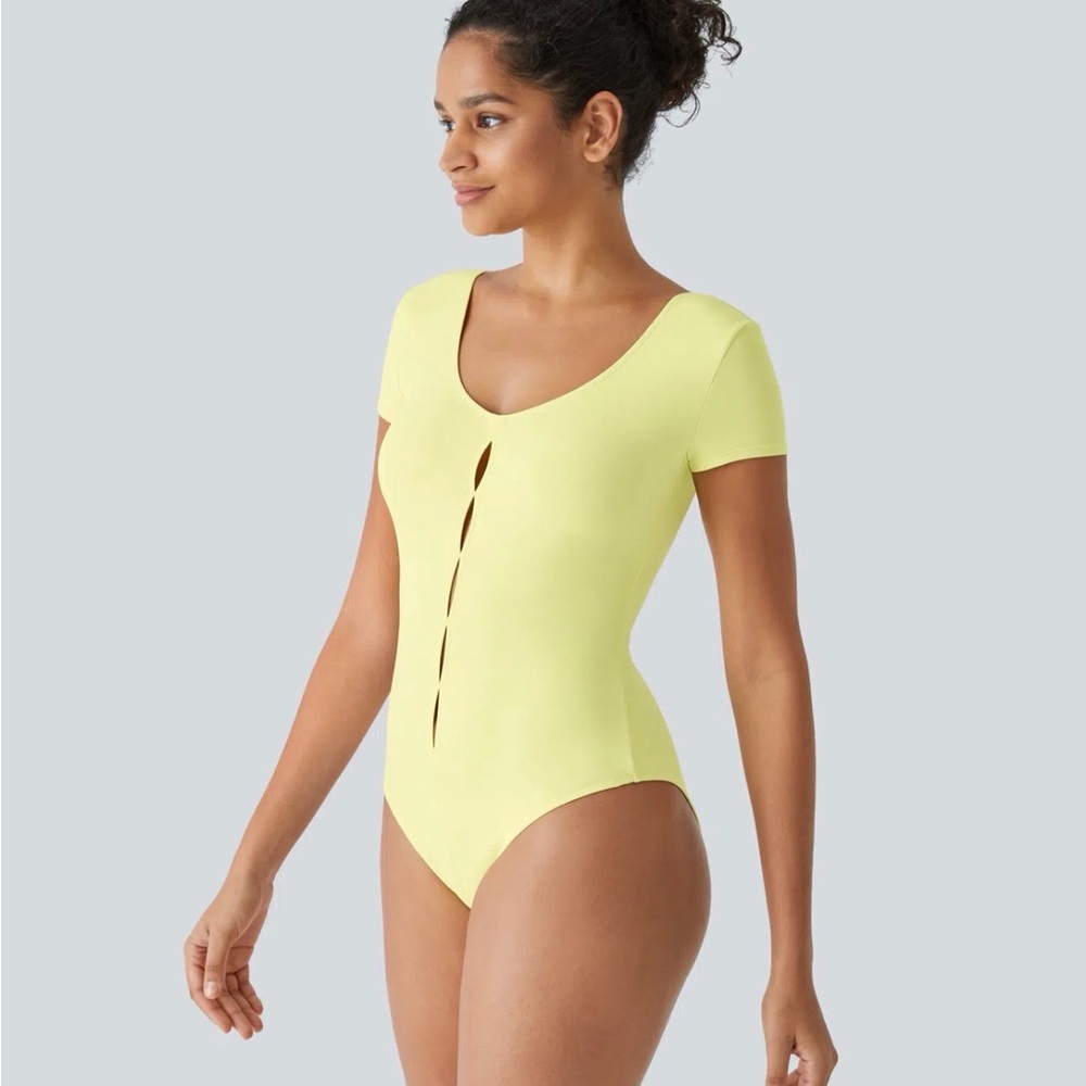 Yellow Short Sleeve Bodysuit